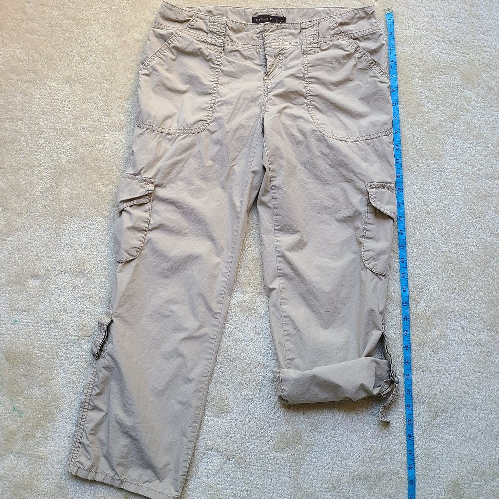 EUC The Limited Convertible Cropped Cargo Pants Size 4